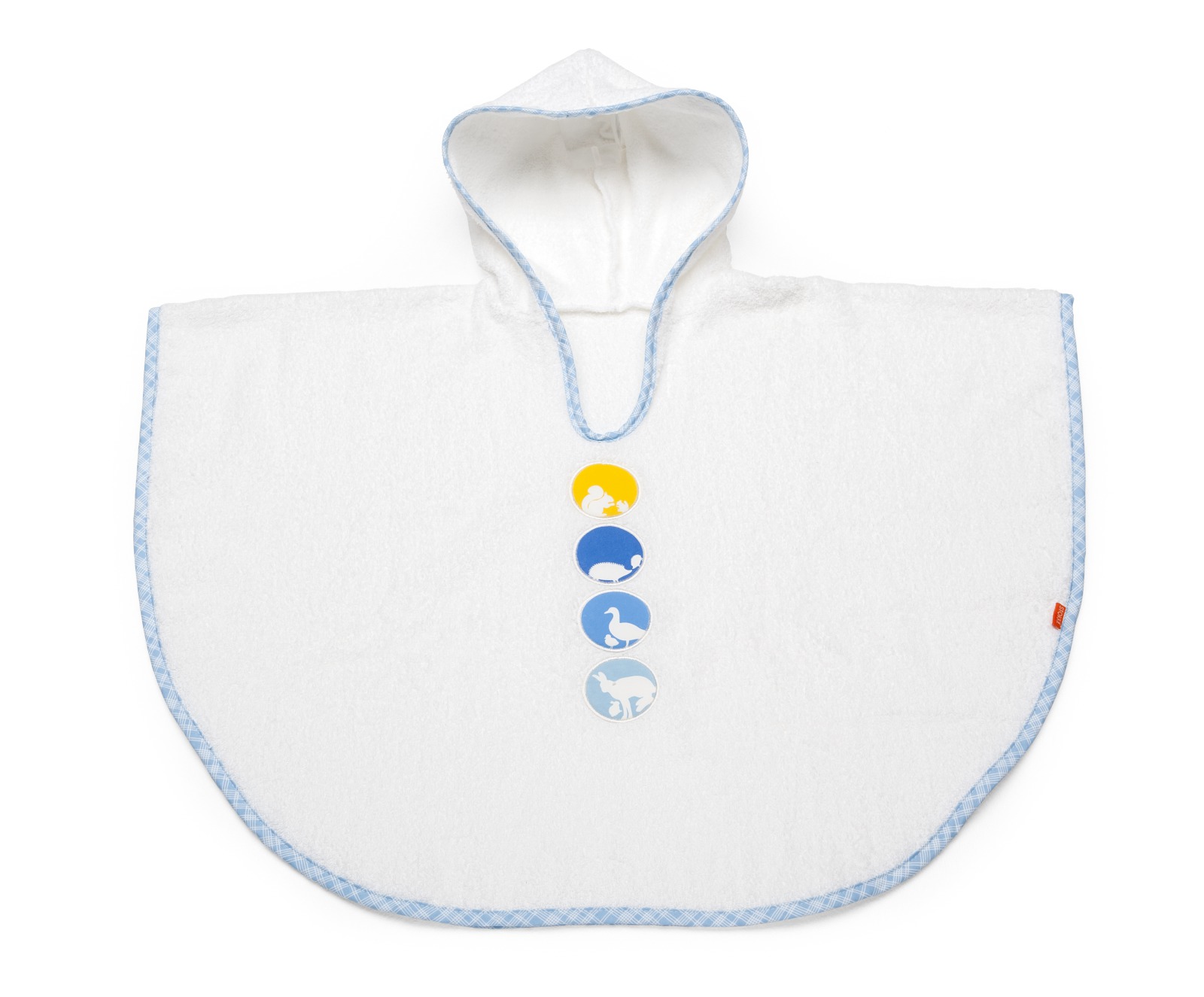 Bath Poncho, Silouette Blue